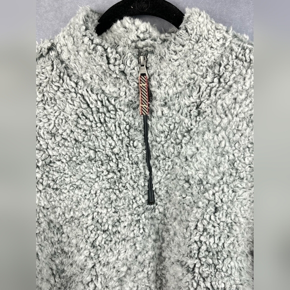 WEATHERPROOF Fleece Pullover with 1/4 Zip Neckline Cotton Gray Size M - Picture 3 of 15
